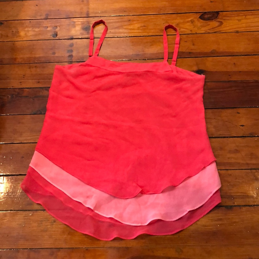 3/$10 Ecru pink and light pink top